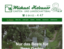 Tablet Screenshot of gartenbau-hobauer.de